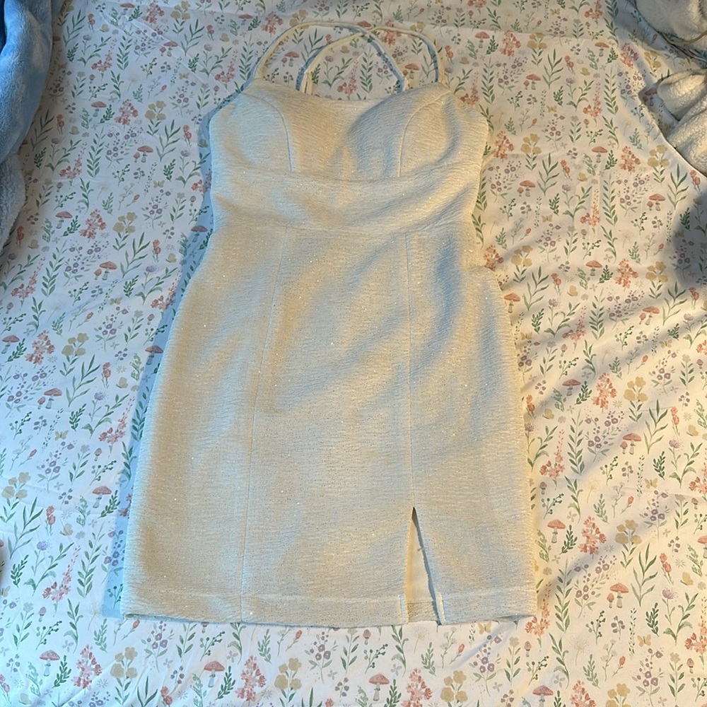 White Sparky Mini Dress- Teeze Me